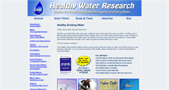 Desktop Screenshot of healthywater.com