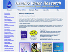 Tablet Screenshot of healthywater.com