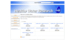 Desktop Screenshot of products.healthywater.com