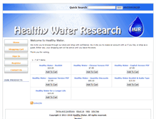 Tablet Screenshot of products.healthywater.com